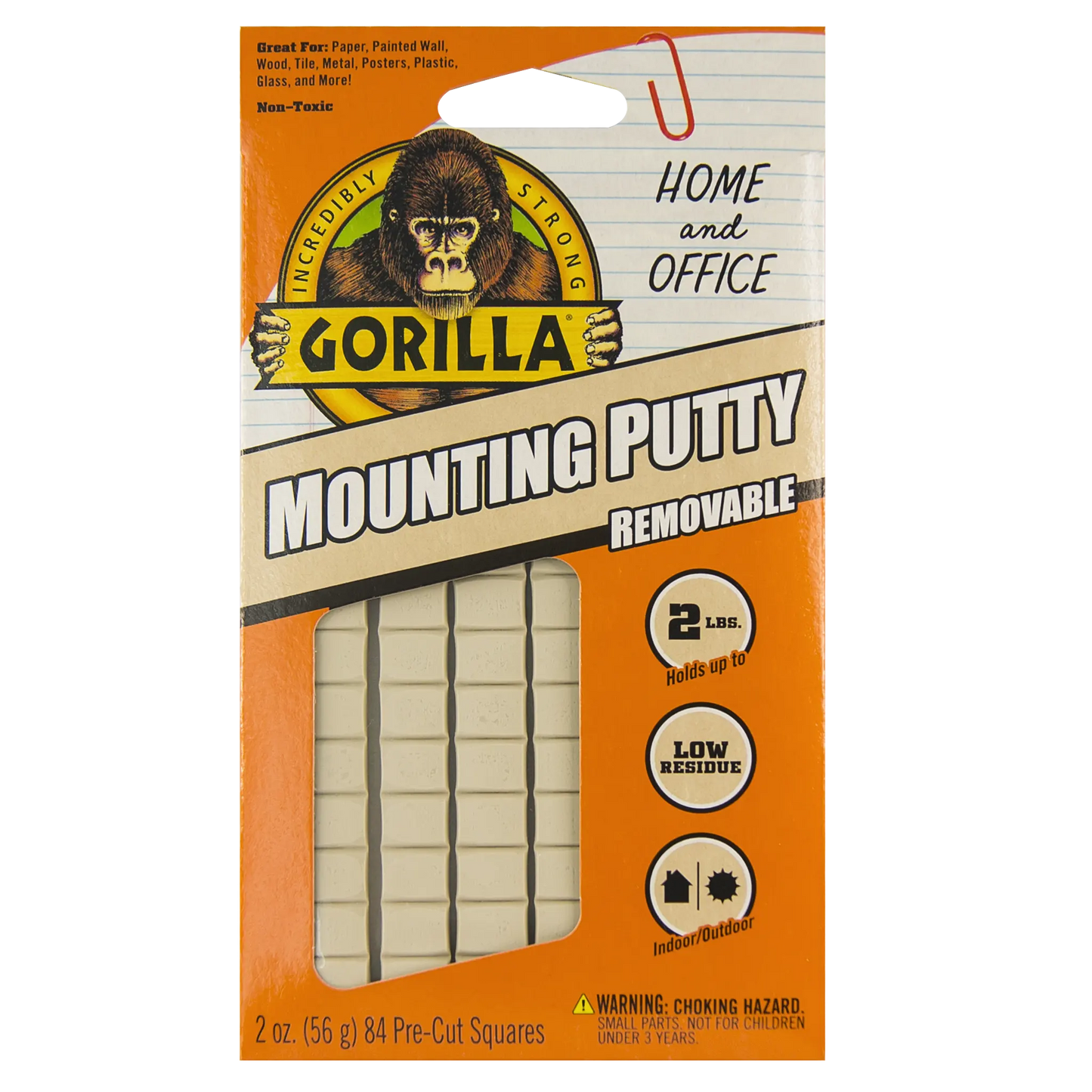 gorilla mounting putty removable front view