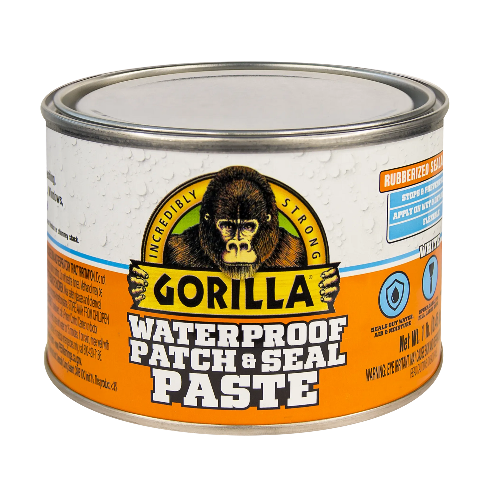 gorilla rubberized sealant paste white 450g front view