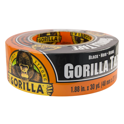 gorilla tape black 27m flat view