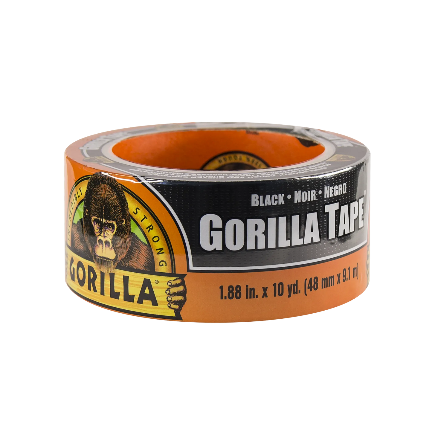 gorilla tape black 9.1m flat view