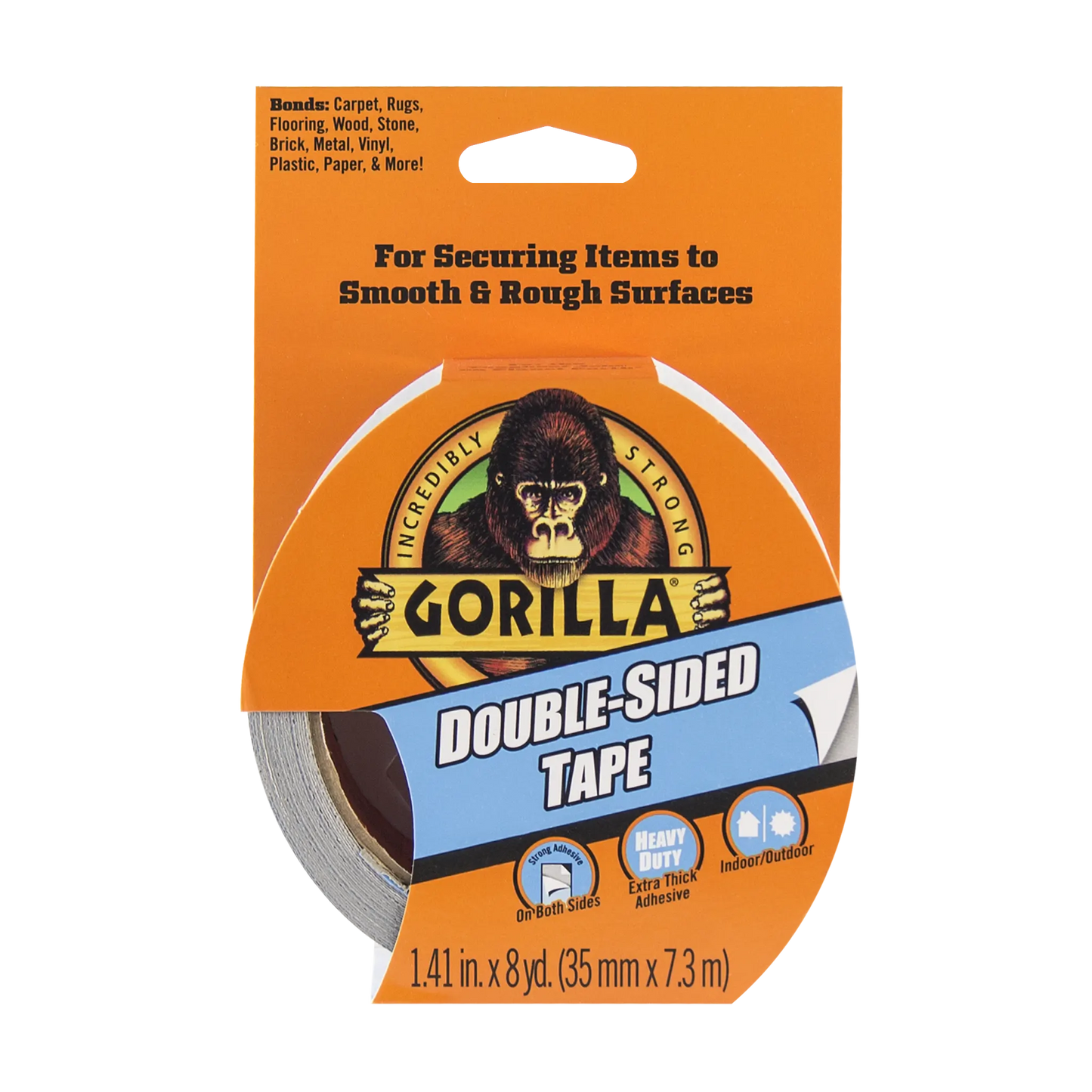 gorilla double sided tape front view