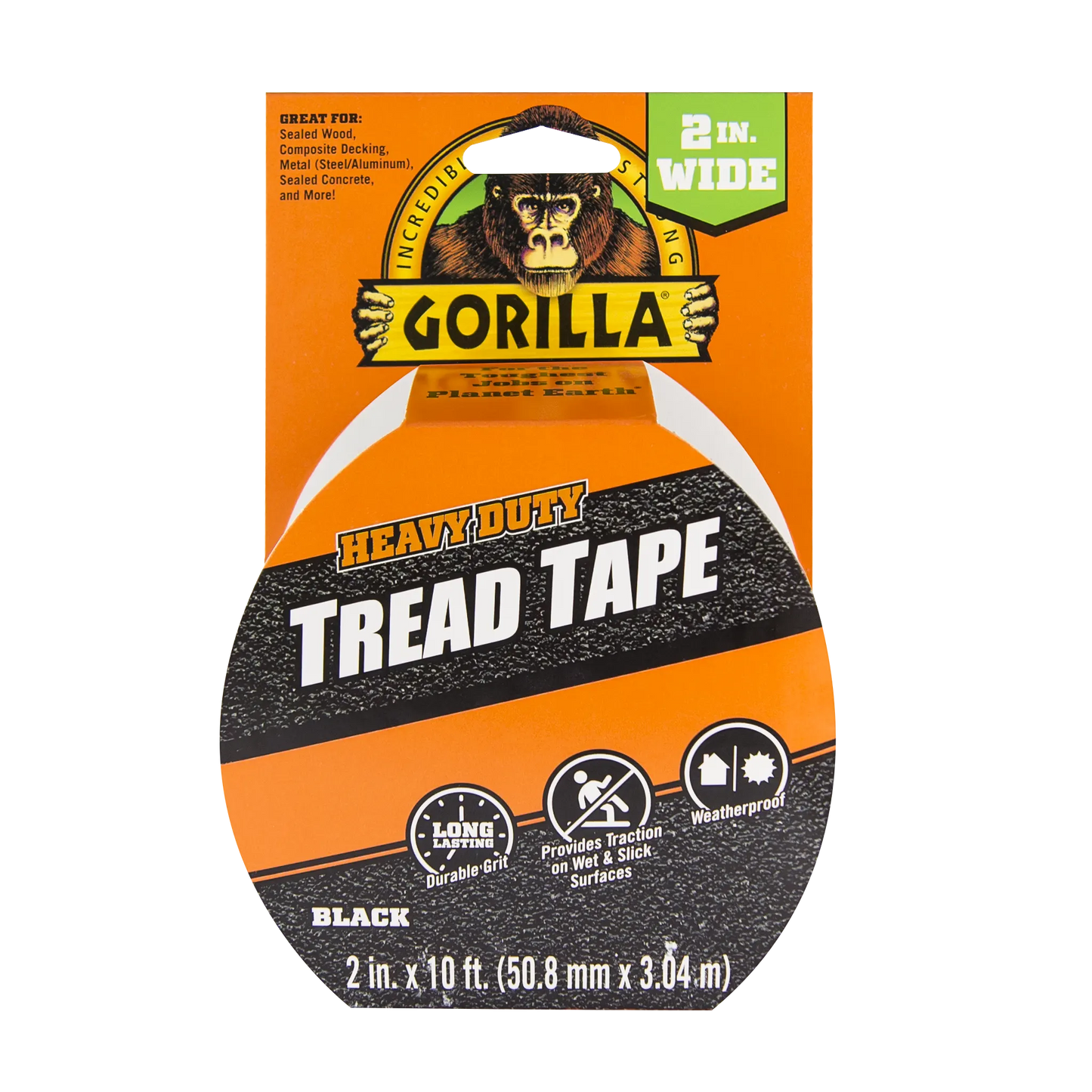 gorilla heavy duty tread tape front view