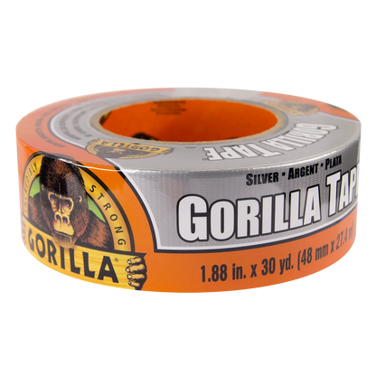 gorilla tape silver grey 27m flat view