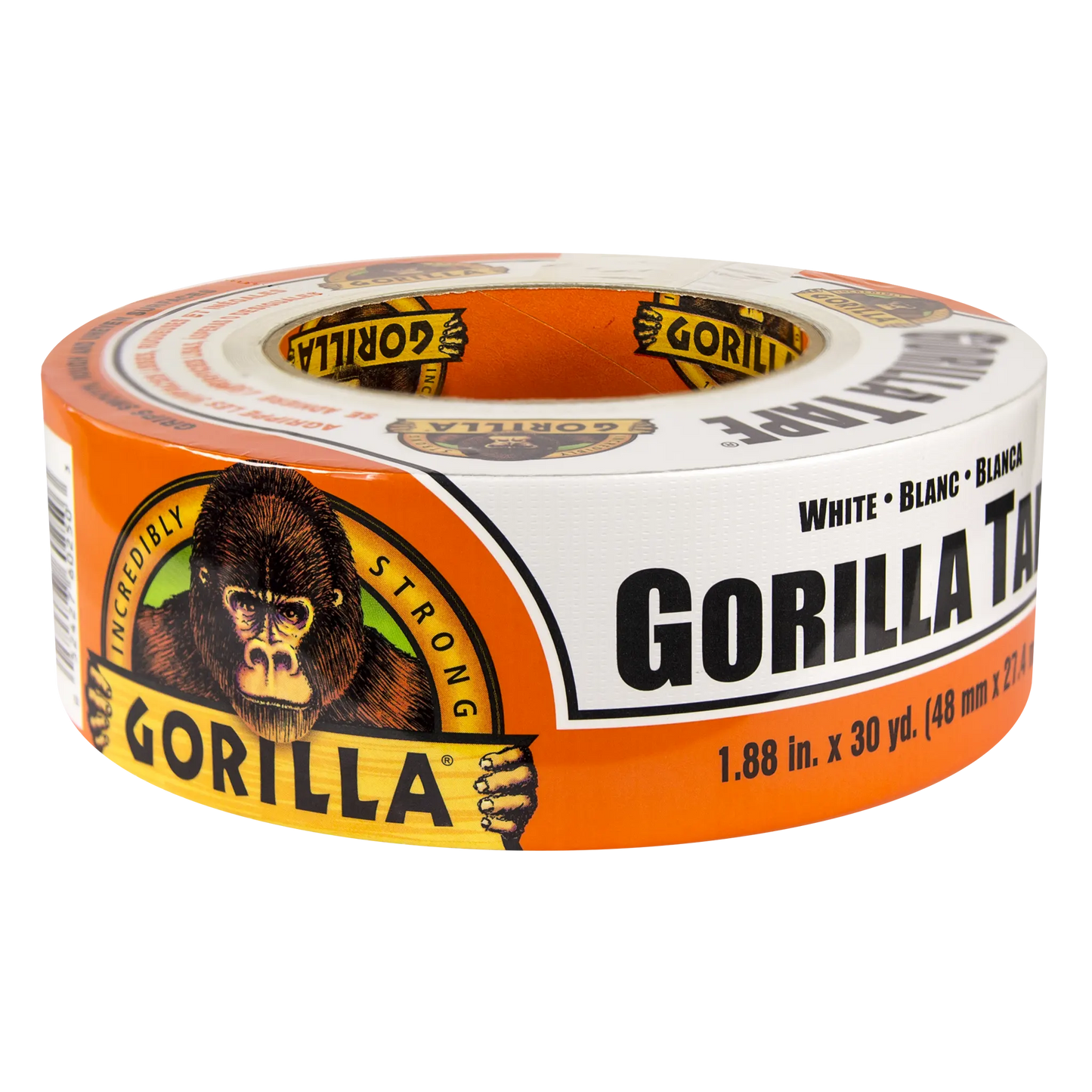 gorilla tape white 27m flat view