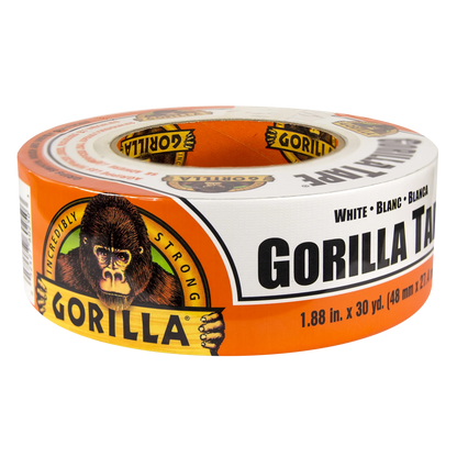 gorilla tape white 27m flat view